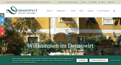 Desktop Screenshot of donauwirt.at